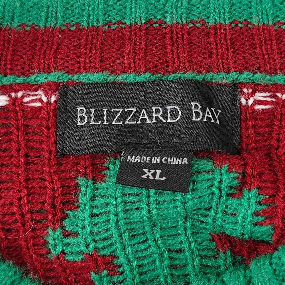 Blizzard Bay Mechanical Bull Ridin Santa Ugly Christmas Sweater Unisex Xlarge